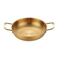 thumbnail image 1 of Stainless Steel Double Handle Paella Pot Saucepan Flat Bottom Cooking Pan, 1 of 9
