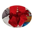 thumbnail image 3 of Infant Christmas Ribbed Pantyhose Girls Stretch Mid-Rise Tights with Bows, 3 of 3