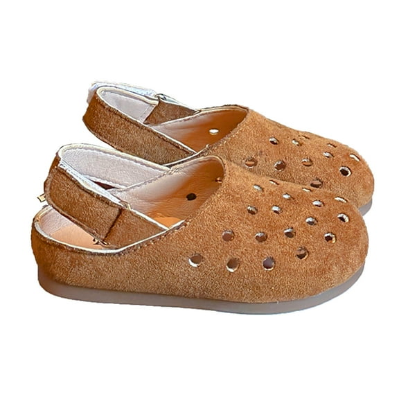 MEZZALL Children Sandals 2025 Summer Girls Hole Shoes Hollow Boys Beach Shoes Soft Soled Kids Shoes Toddler Footwear Breathable / 4-4.5Years