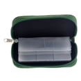 thumbnail image 2 of Portable 22 Slots SD SDHC MMC CF Micro SD Memory Holder Pouch Case Zippered Storage Bag Protector (Green), 2 of 7