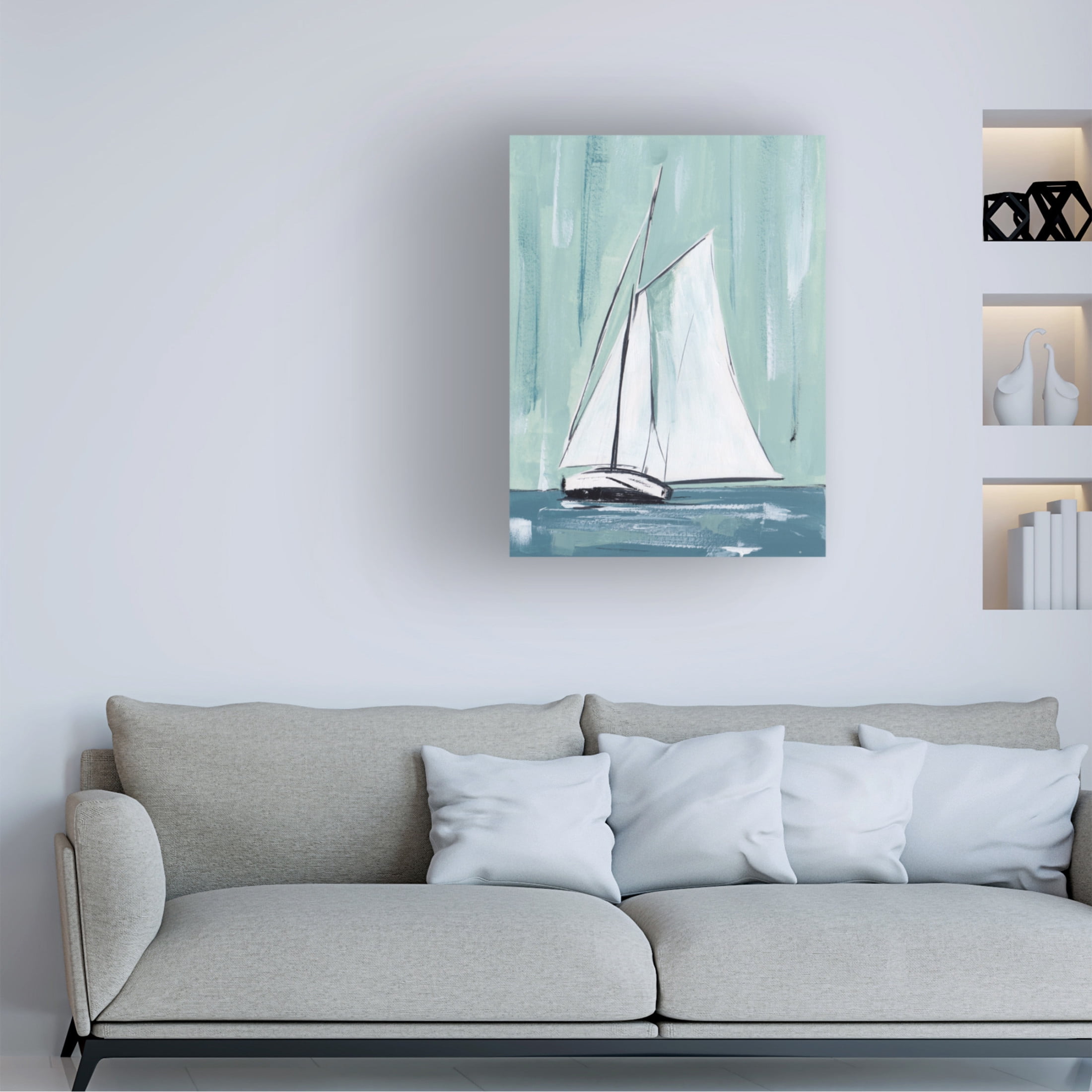 Trademark Fine Art Melissa Wang Sailing Winds II Canvas Wall Art