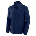 thumbnail image 2 of Men's Fanatics Navy Cleveland Guardians Front Office Long Sleeve Button-Up Shirt, 2 of 3
