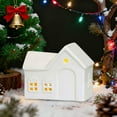 thumbnail image 7 of AUDeals ‌White Christmas House Night Light 3D Winter Village Decor Warm White Dimmable Glow Indoor Battery Operated Holiday Decor‌ (Batteries Not Included), 7 of 7