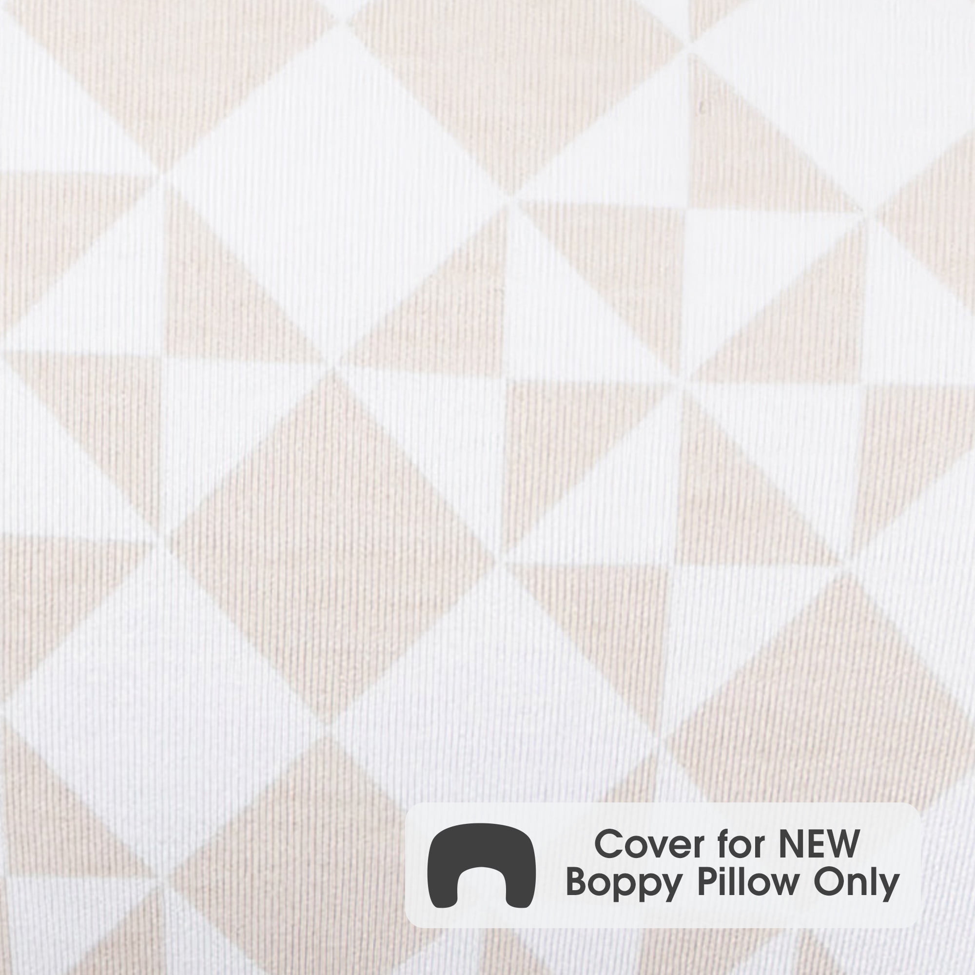 Boppy New Nursing Pillow Organic Cotton Cover, Beige Checkered Quilt