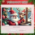 thumbnail image 2 of Red Theme Christmas Banner Christmas Style Reindeer Backdrop Reindeer Santa Claus Image Holiday Background for Christmas Party Family Gathering Xmas Event, 2 of 9