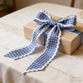 thumbnail image 3 of Wave Plaid Decorative Ribbon Streamer 100 ft Polyester DIY Home Party Wedding Holiday Decoration, 3 of 6