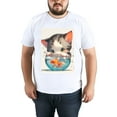 thumbnail image 5 of Oversize Blouse For WomenCat Loose Fit Summer Casual Tees -XL, 5 of 5