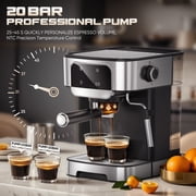 Espresso Machine 20 Bar, Professional Espresso Maker with Power Milk Frother, Compact Espresso Coffee Machine With LED Touch Screen for Home Latte, Cappuccino, 61OZ Removable Water Tank 2026
