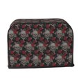 thumbnail image 2 of Honeii Skull and Red Roses Print 2 slice Toaster Cover, Two Slice Toaster Dust-proof Cover For Kitchen Small Appliance and Fingerprint Protection, 2 of 7