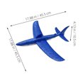 thumbnail image 2 of HAKIDZEL Lot de 1 Avion à Lancer à la Main pour Enfants avec Fonctions de Vol et de Rotation 45.5x45.5x10.5po, 2 of 8