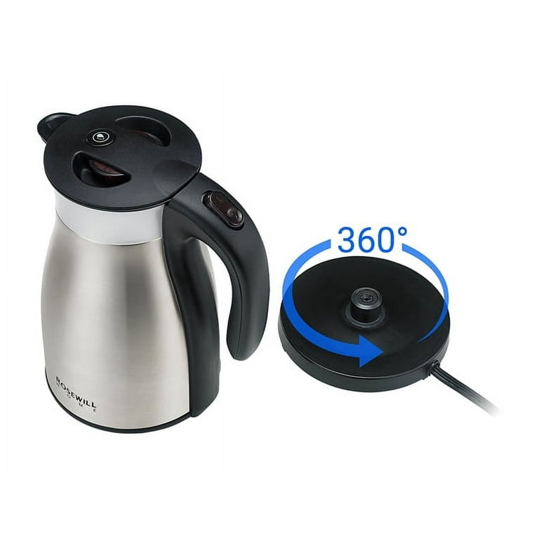 Double Wall Electric Kettle - Black 37 oz - The Republic of Tea | Double Wall Electric Kettle - 37 oz