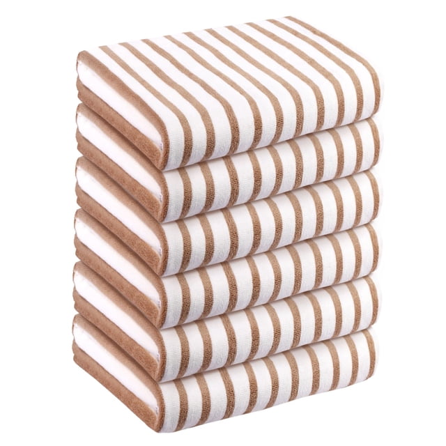 Toalla JML de microfibra, 76 x 152 cm, absorbente, de secado rápido, paquete de 6