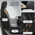 thumbnail image 4 of LAONNVIR Front Seat Covers for Cars Leather Waterproof Universal Fit for Ford Escape 2001-2024 (2 Seats,Black), 4 of 7