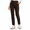 Brown, variant on Women's Fleece Lined Winter Pants, High Waisted Stretch Pull-On Straight Leg Pants with Zipper Pockets