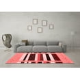 thumbnail image 3 of Ahgly Company Indoor Square Abstract Red Contemporary Area Rugs, 8' Square, 3 of 4