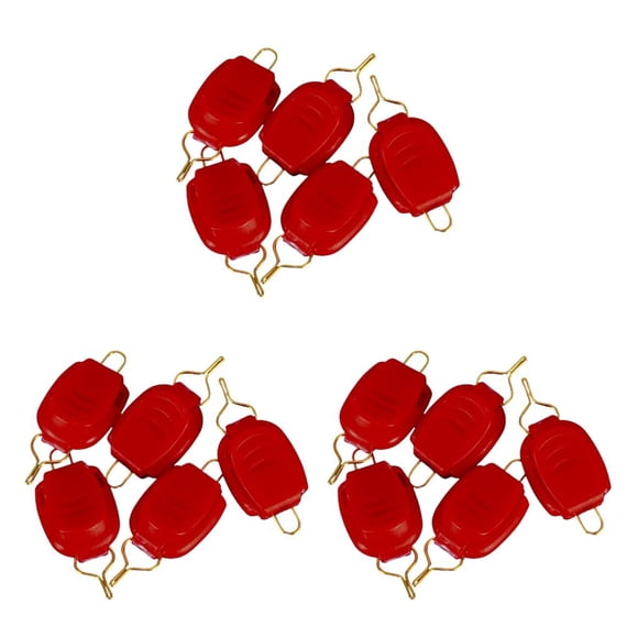 Yuarrent 30x Soporte de línea de pescado de plástico Hebilla de parada Carrete de baitcasting portátil Cable de pesca Color sólido Keeper Stopper Red Type1 NO1 Yuarrent CBP234931