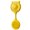 Yellow, variant on lanema Lightweight Fan with Suction Cup Quiet Fan ABS Texture Suitable for Office