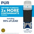 PUR PLUS Water Pitcher and Dispenser Replacement Filter with Lead