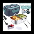 thumbnail image 3 of Electric Lunch Box 40W Portable Lunch Warmer Food Warmer Adult Car Fast Heating Lunch Box with Leak Proof Lid US Plug,dark green, 3 of 9