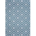 thumbnail image 1 of Trellis Diamond Moroccan Rug - 2 ft. x 3 ft., Ocean, UV Protected Floor Rug w/ Waterproof Surface for Garden, Patio, 1 of 8
