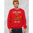 thumbnail image 2 of Turkey Pour Some Gravy On Me Funny Thanksgiving Crewneck Sweatshirt, XL, Red, 2 of 6