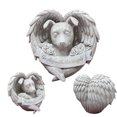 thumbnail image 1 of Estatua de Perro Durmiente, Estatua Conmemoratua de Perro Ángel Realista Impermeable con Alas para Jardín al Aire Libre, 1 of 7