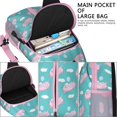thumbnail image 4 of Artistic Pig Print Sling Backpack Lightweight Crossbody Daypack with Cute Farm Animal Cartoon Pattern Watercolor Floral Abstract Design Funny and Aesthetic Anti-theft Travel Bag for Outdoor Gym Daily, 4 of 5