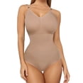 thumbnail image 1 of QRIC Women Waist Trainer Shapewear Tummy Control Fajas Colombianas Body Shaper Sexy V-Neck Slim Bodysuit Tops (S-L), 1 of 7