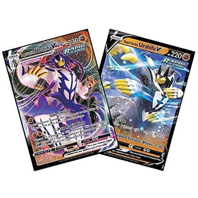 Lote de cartas Pokémon Rapid Strike Urshifu Vmax y V - Estilos de batalla