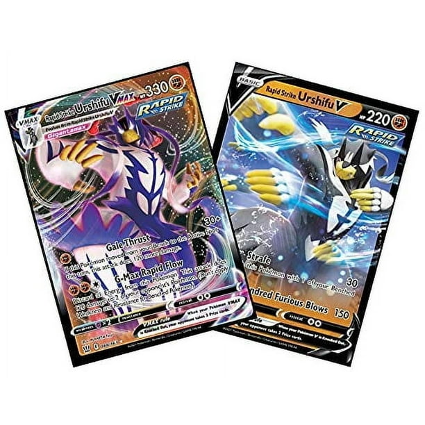 Lote de cartas Pokémon Rapid Strike Urshifu Vmax y V - Estilos de batalla
