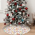 thumbnail image 4 of Cauagu 36" Christmas Tree Skirt Drink And Cocktail Glasses Pattern Christmas Tree Decorations Tree Mat for Xmas Decorations Occasion Holiday Home Decor -36", 4 of 7