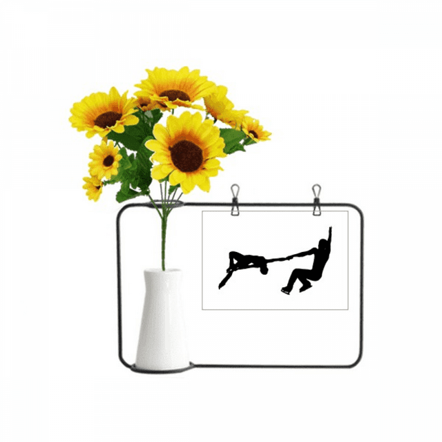 Sports Skating Physical Education Player Artificial Sunflower Vases Bottle Blessing Card