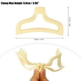 thumbnail image 4 of NOMADIC NOOK Plastic Hair Claws Hair Clips for Women 3.78''x1.85''x1.42'' Light Yellow&Beige 2 Pcs, 4 of 7