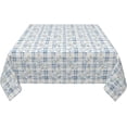 thumbnail image 4 of Square Tablecloth 60 x 60 Inch, Farmhouse Blue Gray Rustic Square Tablecloth Heat Resistant Table Cloth Kitchen Dining Tablecloth for Dining, Party, Buffet, Wedding, 4 of 8