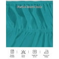 thumbnail image 5 of Teal Bed Skirt Solid Color Bed Skirts California King Size 18 Inch Drop, Wrap Around Dust Ruffle&nbsp;Bedskirt with Adjustable Elastic Belt for Queen Size Beds, 5 of 7