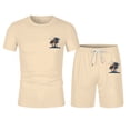 thumbnail image 2 of SHIXIAOO Ensemble d'Athlétisme d'Été pour Hommes Grande Taille Manches Courtes Col Rond Ensemble de Sport Décontracté Petit Imprimé Noix de Coco Costume de Tambour Costume Robe Smokings Costumes Hommes Costume Ajusté Will Turner Rival Costume Hiver, 2 of 4