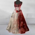 thumbnail image 3 of Women Vintage Sleeveless Halloween Evening Party Prom Dress Long DressesGrey XXL, 3 of 3