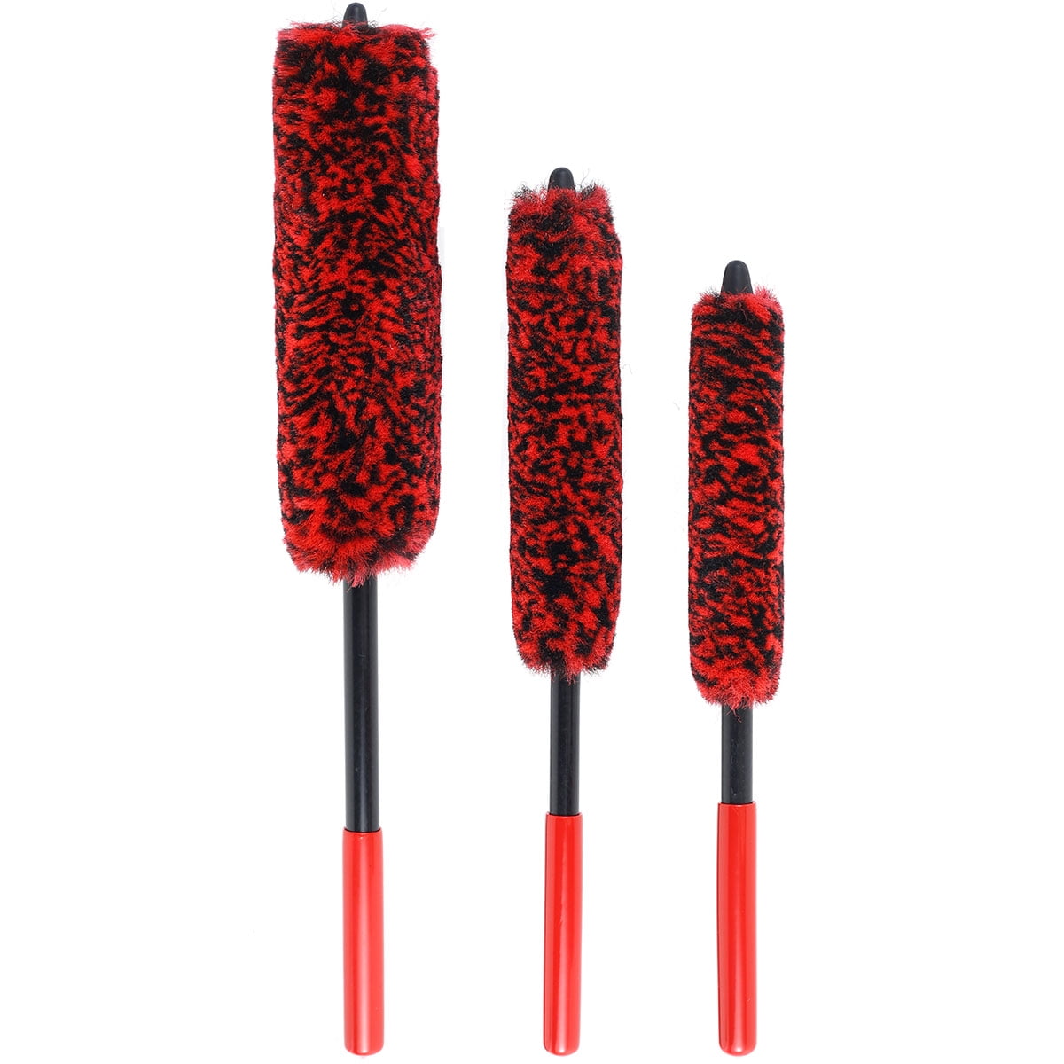 Threns 3Pcs Wheel Cleaning Brush Kit Micro Fiber Wheel Wand with