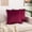 Burgundy, variant on Elegant Comfort Pom-Poms Fringe Velvet Cushion Covers, Set of 2, Soft Decorative Square Throw Pillow Covers for Couch or Bed, Livingroom 18 x 18 Inch (45 x 45 cm), Teal