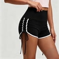 thumbnail image 3 of Athletic Running Shorts for Women Summer Elastic High Waist Slim Fit Ruched Side Workout Gym Yoga Compression Shorts, 3 of 7