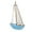Blue, variant on ABPETE Blue Wooden Sailing Model Favors Boat Center Models Star Nursery Ornament Vintage House Style Tabletop Miniature with Sailboat Decoration Beach Mediterranean Ocean Figurine