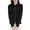 #1_Black, variant on Women's Merino Wool Polo Cardigan Lapel Collar Button Down Long Sleeve with Pocket Spring Office-Ready Knitted Essential Smart Casual