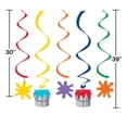 thumbnail image 2 of Party Central Club Pack of 30 Vibrantly Colored Birthday Party Dizzy Dangler Whirl Decorations 39", 2 of 2