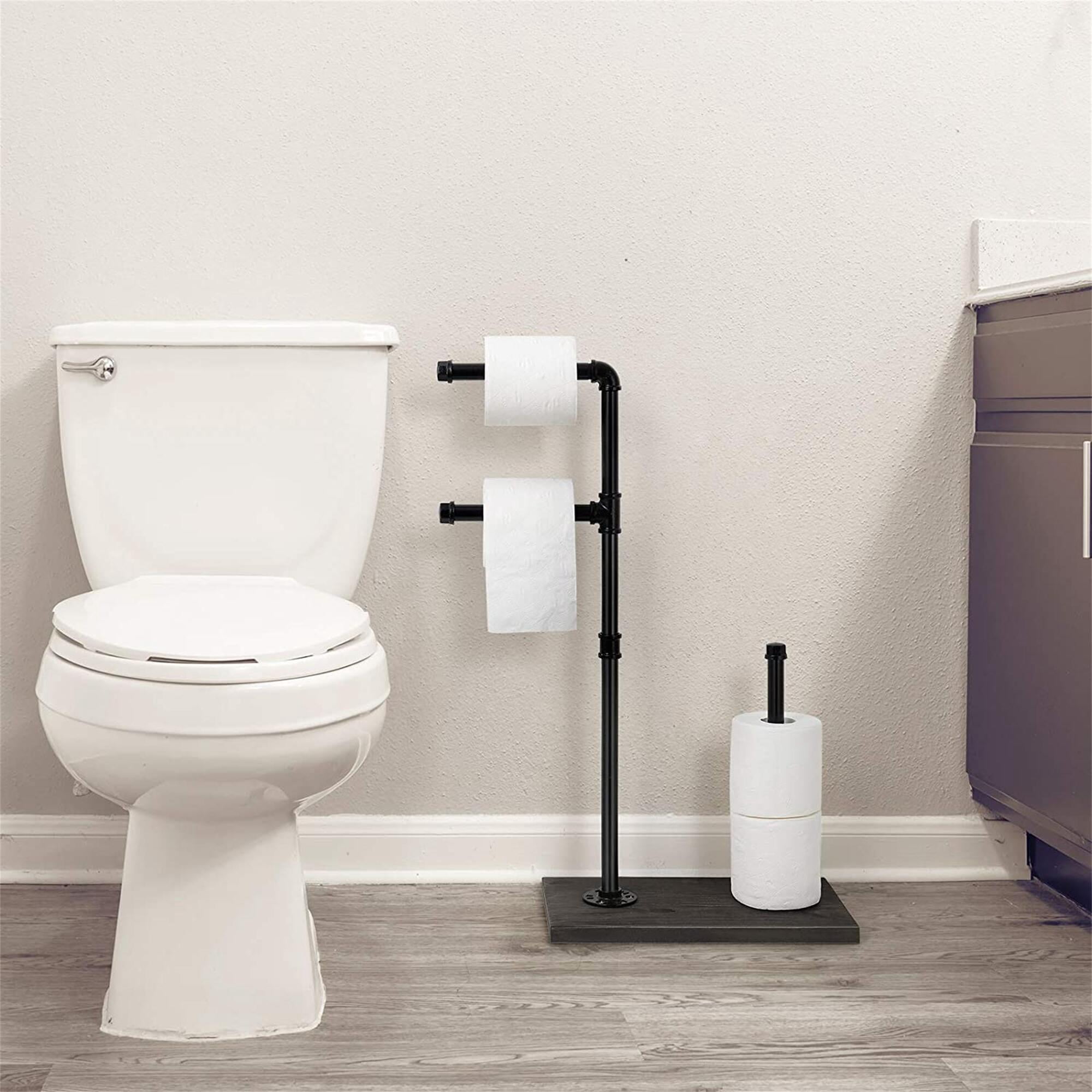 NEX Brown Commercial Toilet Paper Holder with Shelf