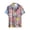v#143Pink620, variant on Men'S T-Shirt Cute Geometric Style Cat Pattern Cardigan Short Sleeve Collar Soft Fabric Breathable Lightweight For Beach Lounging Fashion Tee,Black,L
