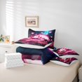 thumbnail image 6 of Manfei Kawaii Axolotl 7-Piece King Bedding,Watercolor Ocean Animal King Bed in a Bag,Reversible, 6 of 7