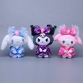 thumbnail image 4 of Muñeco de peluche de dibujos animados de Sanrio, kimono de flor de cerezo japonés, Kuromi, MyMelody, Cinnamoroll, bolso con abalorios, regalo de corazón para niña, 4 of 4