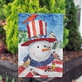 thumbnail image 3 of America Forever Uncle Snowman Garden Flag - Patriotic Snowman Winter Birds Cardinals Chickadees USA American Flag - Seasonal Yard Outdoor Decorative Double Sided Flag - 12.5 x 18 Inches, 3 of 3
