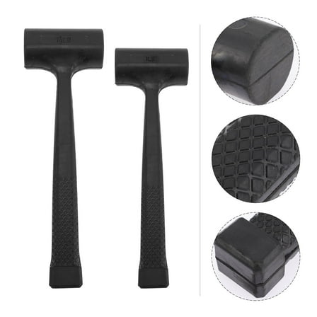 PBPBOX 2Set Ergonomic Design Hammer Tool for Home Use Rubber Mallet Hammer for Woodworking