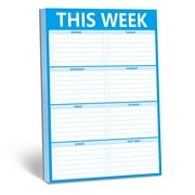 90 Pages Weekly Planner List Note Pad to Do List with Magnet Mountings for Fridge Locker (6" x 9")